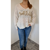 Pull  blanc Ohlala