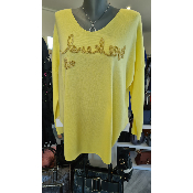 Pull weekend  jaune
