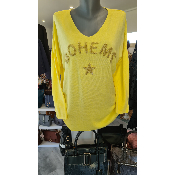 Pull Bohme jaune