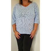 Pull iris bleu claire