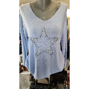 Pull Etoile Bleu