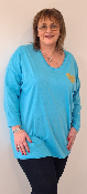 T-shirt coeur bleu