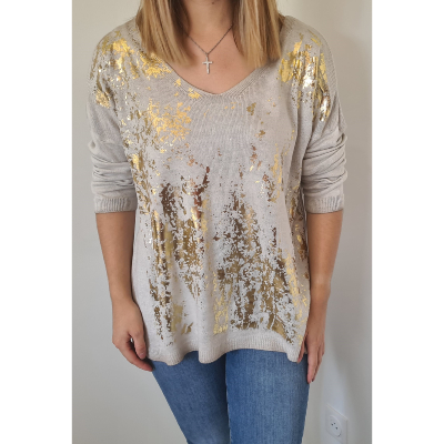 Pull Diane beige