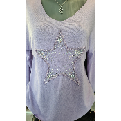 Pull Etoile lilas