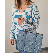 Pull marin bleu turquoise