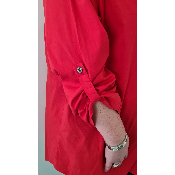 Chemise longue rouge