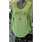 Pull Bohème vert