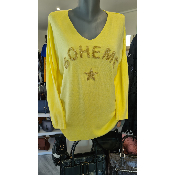 Pull Bohème jaune