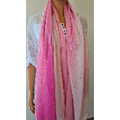 Foulard nuances de rose