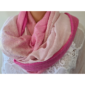Foulard nuances de rose