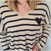 Pull marin bleu marine