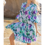 Robe courte Tulipes