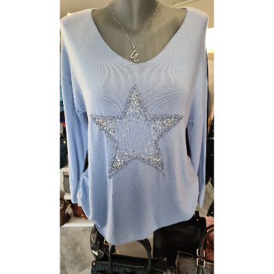Pull Etoile Bleu