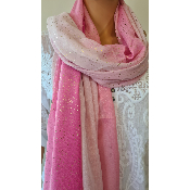 Foulard nuances de rose