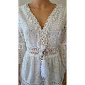 Robe dentelle Clara blanche