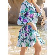 Robe courte Tulipes