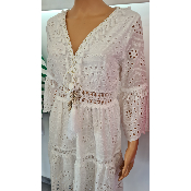 Robe dentelle Clara blanche