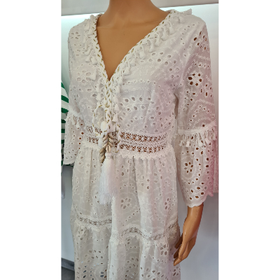 Robe dentelle Clara blanche