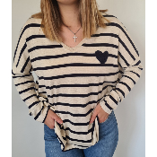 Pull marin bleu marine