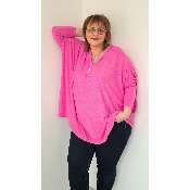 Pull Etoile rose