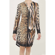 Robe Léopard avec strass