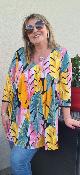 Tunique feuillage multi couleurs