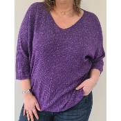 Pull irisé violet