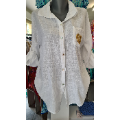 Chemise coeur blanc