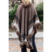 Manteau cape Alice marron