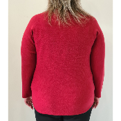 Pull bordeaux uni