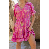 Robe Aline rose