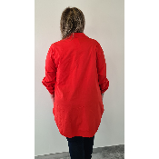 Chemise longue rouge