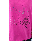 T-shirt papillon rose