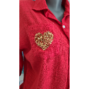 Chemise coeur rouge