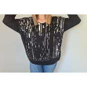 Pull Gala noir argenté