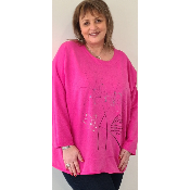 T-shirt papillon rose