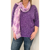 Pull irisé violet