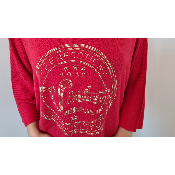 Pull Vintage de coloris rouge