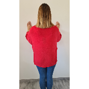Pull Vintage de coloris rouge