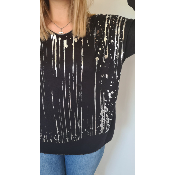 Pull Gala noir argenté
