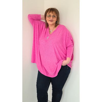 Pull Etoile rose