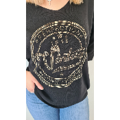 Pull vintage de couleur noir
