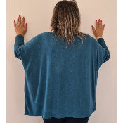 Pull Love bleu canard